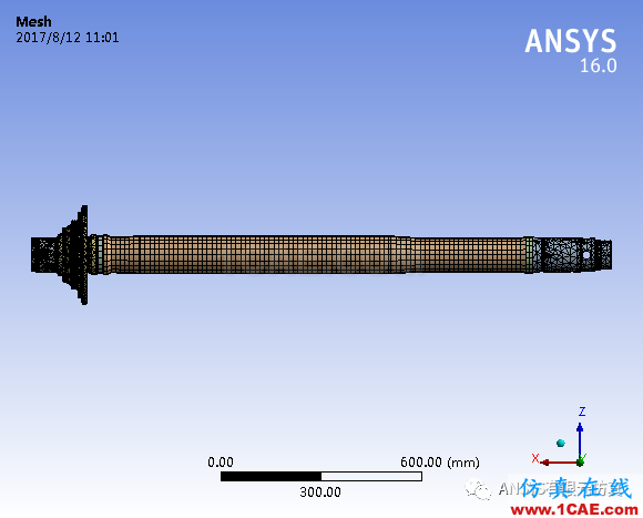 航空發(fā)動機風扇轉子模態(tài)分析實例ansys分析圖片3
