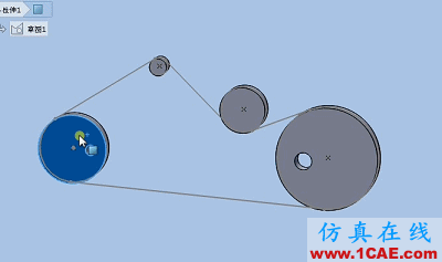 solidworks如何使用布局草圖創(chuàng)建皮帶仿真?solidworks simulation應(yīng)用技術(shù)圖片11