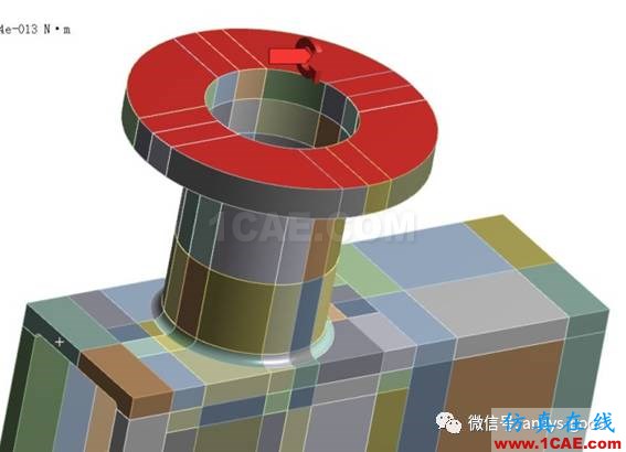 workbench中以云圖形式顯示網格質量，扭矩荷載的施加 ansys圖片14