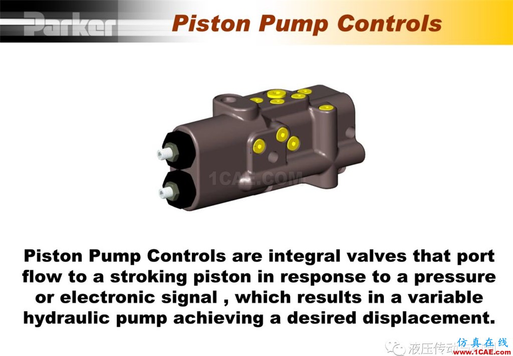 Parker變量柱塞泵詳盡培訓資料Pumplinx旋轉(zhuǎn)機構(gòu)有限元分析圖片9