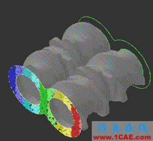 ANSYS POLYFLOW 系列（1）單/雙螺桿輸送與混合模擬【轉發】ansys結果圖片16