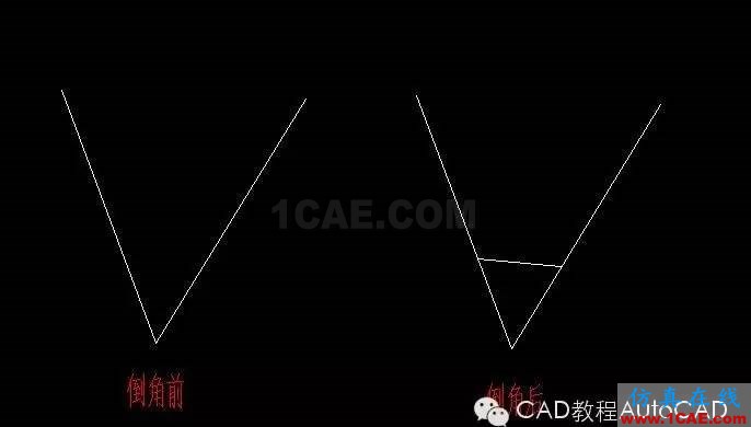 【AutoCAD教程】進行倒角或圓角時如何保留倒角或圓角前的對象不修剪?AutoCAD分析案例圖片2