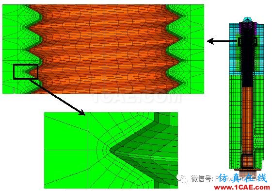 Abaqus帶螺紋螺栓接觸應力分析淺析【轉發】abaqus有限元仿真圖片2